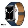 Adecuado para correa de reloj applewatch serie completa disponible ultra moda Hebilla plegable magnética correa de reloj de cuero ajustable