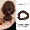 Elástico cuadrado elegante y simple para el cabello para mujer, cuerda para el cabello duradera para hacer coletas, banda elástica para el cabello de alta elasticidad