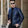 Jaqueta de couro masculina nova WSH8961 sem forro de fleece, moderna e versátil, estilo coreano, casual, estilosa para outono e inverno