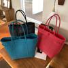 Sanze/Amazon suprimento transfronteiriço bolsa de palha grande capacidade tote bolsa de palha tecida atacado bolsa de praia versátil