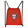Bolsa com Cordão para Futebol da Copa do Mundo Transfronteiriça de 2026 com Estampa do Logo da Equipe, Mochila com Cordão de Poliéster, Bolsa de Armazenamento de Grande Capacidade