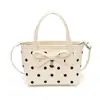 Bolsa Saco Estilo Doce Feminino com Laço e Bolinhas Bolsa de Mão Feminina 2026 Moda Verão Nova Bolsa Transversal Versátil