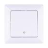 Panel de interruptores francés YAKI simple ultrafino, interruptor de enchufe estándar francés, doble abierto, uno, dos, tres, cuatro juntas, elegante, blanco, venta al por mayor