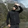 Chamarra de forro polar para mujer para otoño e invierno, cuello alto, abrigo cálido de forro polar para exteriores, capa interior, cárdigan deportivo casual, chamarra, sudadera para hombre