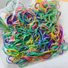 Nova elástico de borracha descartável infantil cor alta elasticidade corda de cabeça cabelo forte puxão contínuo cabelo