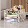 Organizador de archivos para debajo del escritorio, estante multicapa para almacenamiento de archivos y documentos tamaño A4, organizador de escritorio para clasificar y ordenar