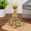 Castiçal de Cabeça Única Estilo Europeu Estilo Palácio Jantar à Luz de Velas Decoração de Castiçal Novo Requintado Luxo Suporte para Velas de Casamento