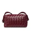 Bolso Pequeño Cuadrado Tejido con Relieve Nuevo de Otoño e Invierno Transfronterizo, Bolso de Hombro Cruzado de Moda y Versátil