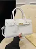 Bolsos para Mujer, Nuevo Estilo 2026, Bolso Kelly de Moda, Bolso de Mano con Textura de Patrón de Cocodrilo, Bolso Largo de Hombro Cruzado
