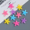 Estrella de Mar Translúcida Estrella de Cinco Puntas Resina Accesorios Pequeños Bricolaje Taza de Pegamento de Crema Imán para Refrigerador Hebilla de Zapato Material de Decoración para Joyería