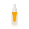 Botella gotero rectangular delgada de fondo grueso de 5 ml para sérum, Botella de 10 ml para aceite esencial, Botella vacía de 15 ml para dispensar líquido cosmético