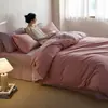 Juego de Cama de Cuatro Piezas de Algodón Puro Cerámico Cepillado Clase A 100 Hilos para Otoño e Invierno, Engrosado para Calidez, Algodón Puro para Dormir Directamente en la Cama