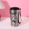 Nova Caneca Térmica com Revestimento Cerâmico, Copo Simples com Canudo de Aparência Sofisticada, Copo de Café Conveniente de Grande Capacidade para Exterior Atacado