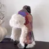 Chapéu Lei Feng Quadrado Colorido de Pelúcia Estilo Coreano Quente para Mulheres, Chapéu de Tricô Espessado à Prova de Frio de Inverno, Chapéu Pulôver Casual Versátil