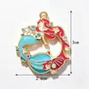 Serie Oceánica Transfronteriza Accesorios para Joyería DIY Pez Dorado Joyería DIY Hecha a Mano de Alta Calidad Accesorios para Joyería DIY Esmaltados