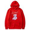 Moda Europeia e Americana novo suéter com capuz de urso street lil Peep com forro de fleece suéter de inverno para casal