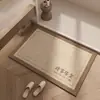 Novo Tapete de Chão para Banheiro Estilo Chinês Doméstico Banheiro Secagem Rápida Absorvente Antiderrapante Tapete para Pés Lavável Banheiro Resistente ao Desgaste Tapete de Chão de Diatomito