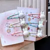 Grampo de Cabelo Miffy Coelho Bolinhas Doce e Fofo Desenho Animado Menina Acessório Lateral Franja Coração Grampo Versátil Novo Estilo
