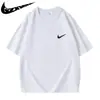 Camiseta de Alta Calidad para Hombre Verano 2026 Nuevo Estilo Deportivo de Pareja Algodón Puro 260g Manga Caída Camiseta Básica para Hombre