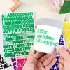 Adesivos Coloridos do Alfabeto Inglês e Números de 0,5 Polegada à Prova d'Água DIY Diário Rótulo para Garrafa de Água Decoração de Presente Transfronteiriço