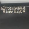 26 letras inglesas brincos de ouro e prata brincos brincos brincos de cartilagem de personalidade Brincos de joias piercing europeias e americanas