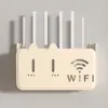 Rack de Posicionamento para Roteador, Montado na Parede, Conjunto Sem Furos para Caixa de Armazenamento de Set-Top Box, Prateleira Wifi Montada na Parede, Caixa Decorativa para Esconder Bagunça