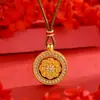 Nova Corrente de Suéter Feminino Chinoiserie Ruyi Lótus Transfer Completa de Diamantes e Bússola dos Oito Tesouros Colar Acessível de Luxo Colar Longo de Alta Qualidade