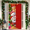 Cubierta de Puerta Navideña Temu Papá Noel Rompiendo el Muro Atmósfera de Llegada Fiesta Festiva Entrada de Puerta Tela Colgante de Bienvenida