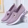 Zapatos de Mujer Transfronterizos Talla Grande Zapatos de Mujer Superficie de Malla Transpirable Zapatos de Tela de Pekín Antiguos Suela Suave No Cansan los Pies Slip-on Zapatos de Mamá