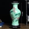 Vaso de cerâmica ornamentos sombra azul esmalte ouro lótus pequeno vaso jingdezhen flor inserção sala estar decorativo cerâmica presente