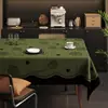 Mantel rectangular vintage, creando una atmósfera sofisticada para mesas de café de sala de estar, mesas de comedor, impermeable, resistente al aceite y resistente al calor