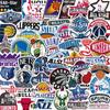 50 pegatinas con el logo de la NBA grafiti de baloncesto americano impermeables para equipaje, taza, funda de teléfono móvil, pegatinas decorativas al por mayor