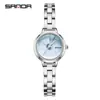 Relógio Feminino Sanda Hot 3D Tridimensional Simples à Prova d'Água Quartzo Alto Nível Versátil Casual Relógio para Estudante Feminina