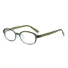 Gafas Retro Ovaladas Negras Estilo Coreano para Mujer, Lentes Lisos Ultraligeros Anti-Luz Azul, Herramienta Mágica Sin Maquillaje, Gafas de Prescripción