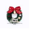 Mini Coroa de Natal Mini Laço de Natal Borboleta Feliz Cenas de Videira Pentagonal chrismas Estrela de Cinco Pontas Sino