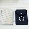 Suporte de Celular com Porta-Anel de Couro para Venda no Atacado de Fábrica com Adesivo 3M, Porta-Cartão, Estojo para Cartão de Acesso e Porta-Moedas