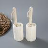 Cepillo de Taza de Lufa con Diseño para Colgar, Mango de Madera de Pulpa de Lufa Creativo, Cepillo de Limpieza de Utensilios de Cocina de Lufa Verde Antiadherente con Almacenamiento
