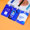 Crachá de Identificação de Trabalho em Acrílico, Porta-Crachá de Funcionário com Cordão e Moldura Laminada