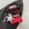 Estilo Coreano Sistema Coreano Transfronterizo 2026 Diseño de Hebilla con Estampado de Puntos Redondos Bolso de Mano para Mujer Bolso de Hombro Bolso Cruzado Bolso Cuadrado Pequeño