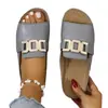 Sandalias de cuña para mujer de comercio exterior con plataforma, nuevo modelo 2026, transfronterizas talla grande, casual, moda, hebilla grande, sandalias de punta abierta