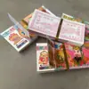 Novo Tamanho Grande Capa Hot Stamping 24*10 Cartão Espesso de Alta Qualidade Impressão Dupla Face Moedas Claras para Túmulos e Lingotes