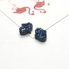 Suministro Directo de Aliexpress Resina Palma Fondo Plano Mineral de Superficie Cristal Racimo Pulsera Aretes Accesorios de Joyería DIY Colgante