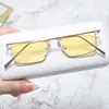 Chegada Nova 2022 Óculos de Sol Estilo Harajuku com Armação Fina e Bordas Douradas para Homens e Mulheres Sven scum Óculos de Sol Estilo Coreano Anti-ultravioleta