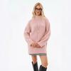 Comércio Exterior Transfronteiriço Suéter de Tricô Longo Solto Feminino Outono e Inverno Feminino Novo 2024 Suéter de Tricô com Gola Redonda