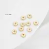 Cuentas Separadoras Chapadas en Oro de 14K Cuentas Planas Doradas Cuentas Sueltas Accesorios para Pulseras Hechas a Mano DIY Pulseras de Muñeca Cuentas Separadoras Materiales para Bisutería Al por Mayor