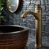 Grifo Calentador de Agua Caliente y Fría Estilo Europeo Retro Elegante Antiguo de Cobre Puro Lavabo de Encimera de Cobre Completo Lavabos de Encimera Lavabos Lavabos Cobre Antiguo