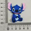 Parche Suave de PVC de Stitch Lindo de Dibujos Animados Caja de Almacenamiento para Zapatos Croc Imán para Refrigerador Funda para Teléfono Móvil Accesorios de Joyería