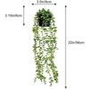 Planta artificial pendente Amazon Folhas de eucalipto Mandala Trepadeira falsa em vaso Decoração interna e externa
