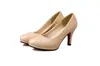 Nuevos Zapatos Formales de Mujer para Primavera y Verano, Zapatos Profesionales de Trabajo de Tacón Medio y Punta Redonda, Zapatos de Tacón Alto, Zapatos de Charol para Mujer, Tallas Grandes en Stock