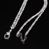 Colar de diamantes sintéticos com diamantes simulados em toda a extensão, corrente universal, corrente para suéter, diamante de alto carbono importado, colar universal de alta qualidade, feminino